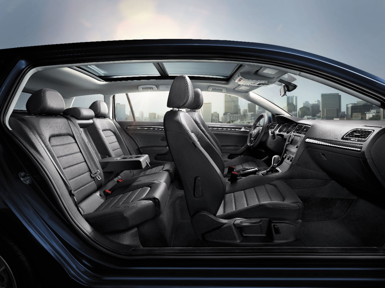 interior of the 2017 VW Golf SportWagen in Peoria