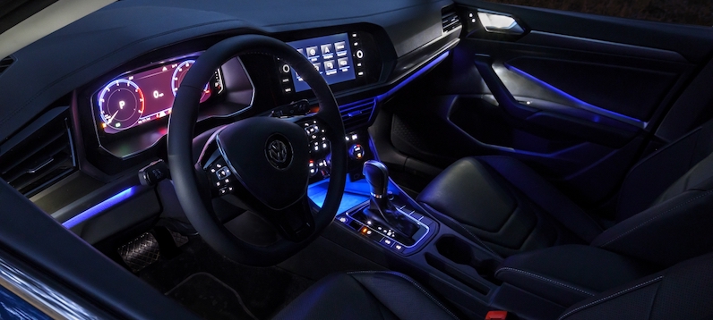 Cabin of the 2019 Volkswagen Jetta
