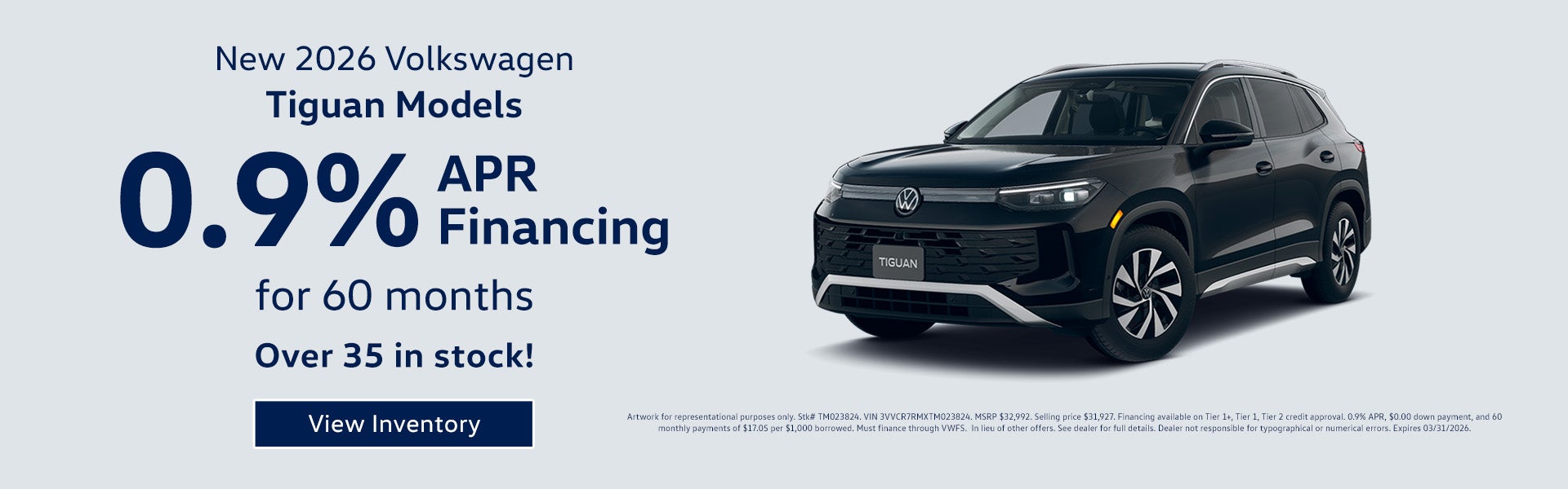 Volkswagen Tiguan finance offer