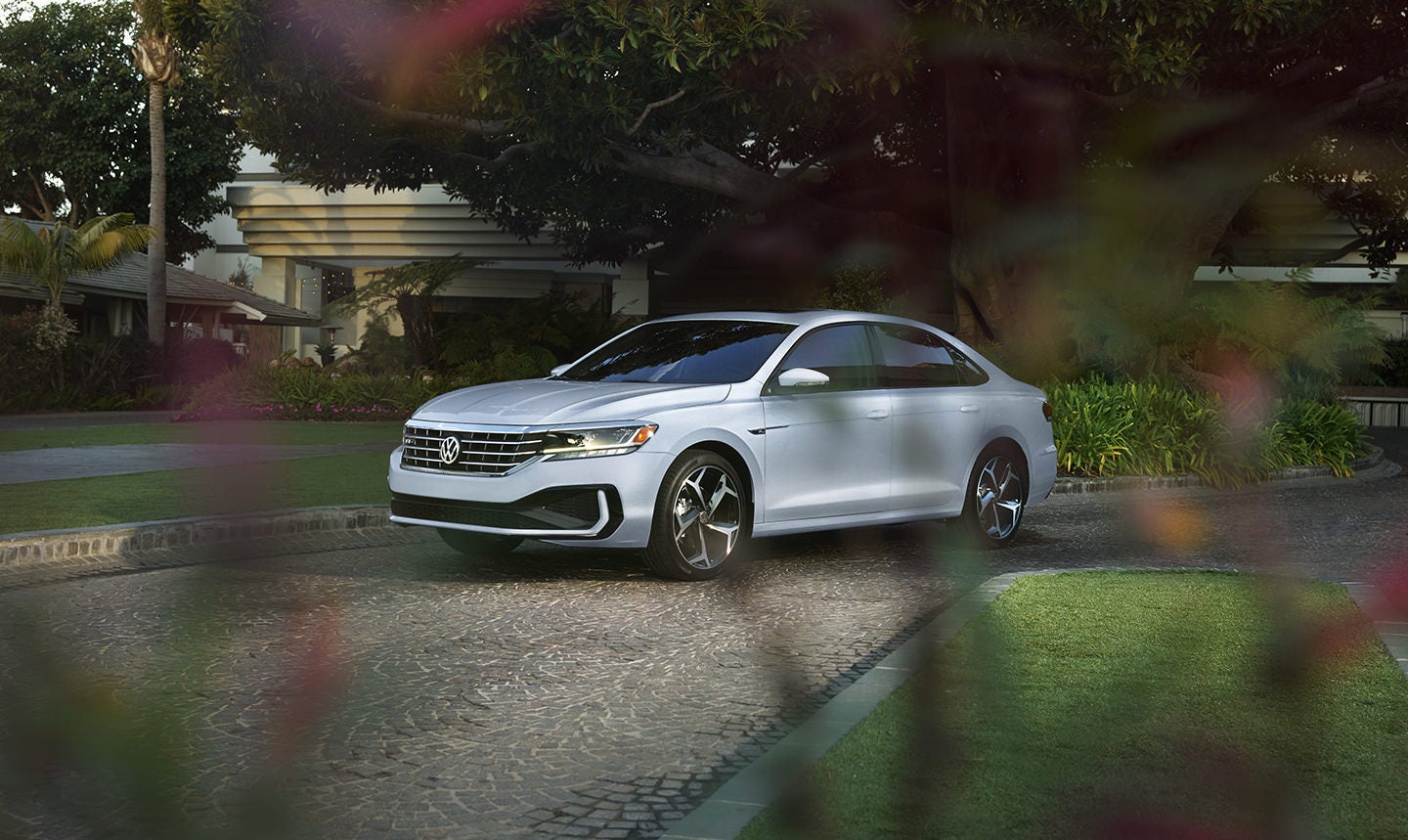 The 2021 Volkswagen Passat parked.